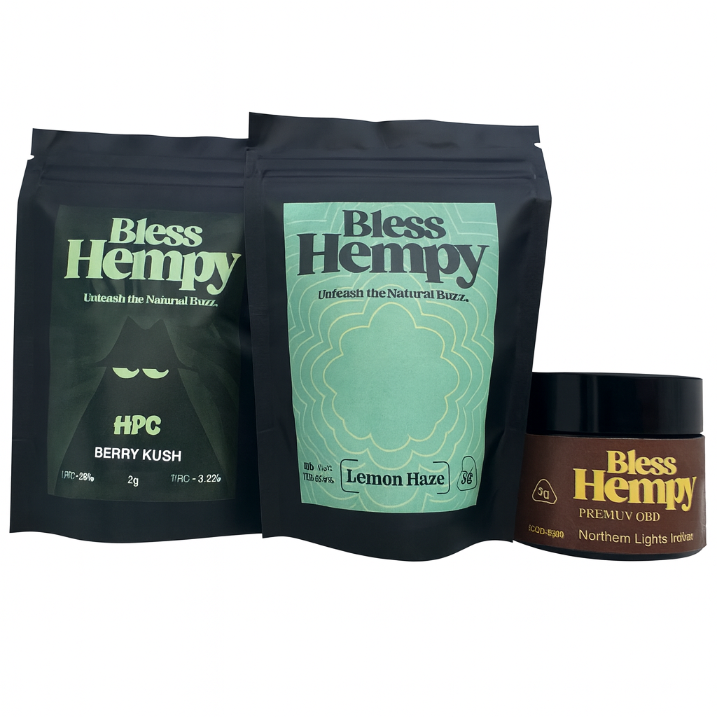Flores de HHC, CBD e HPC